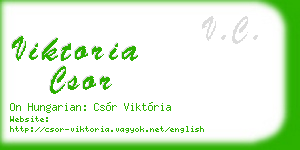 viktoria csor business card